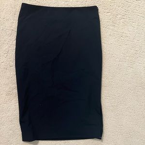 Navy pencil skirt
